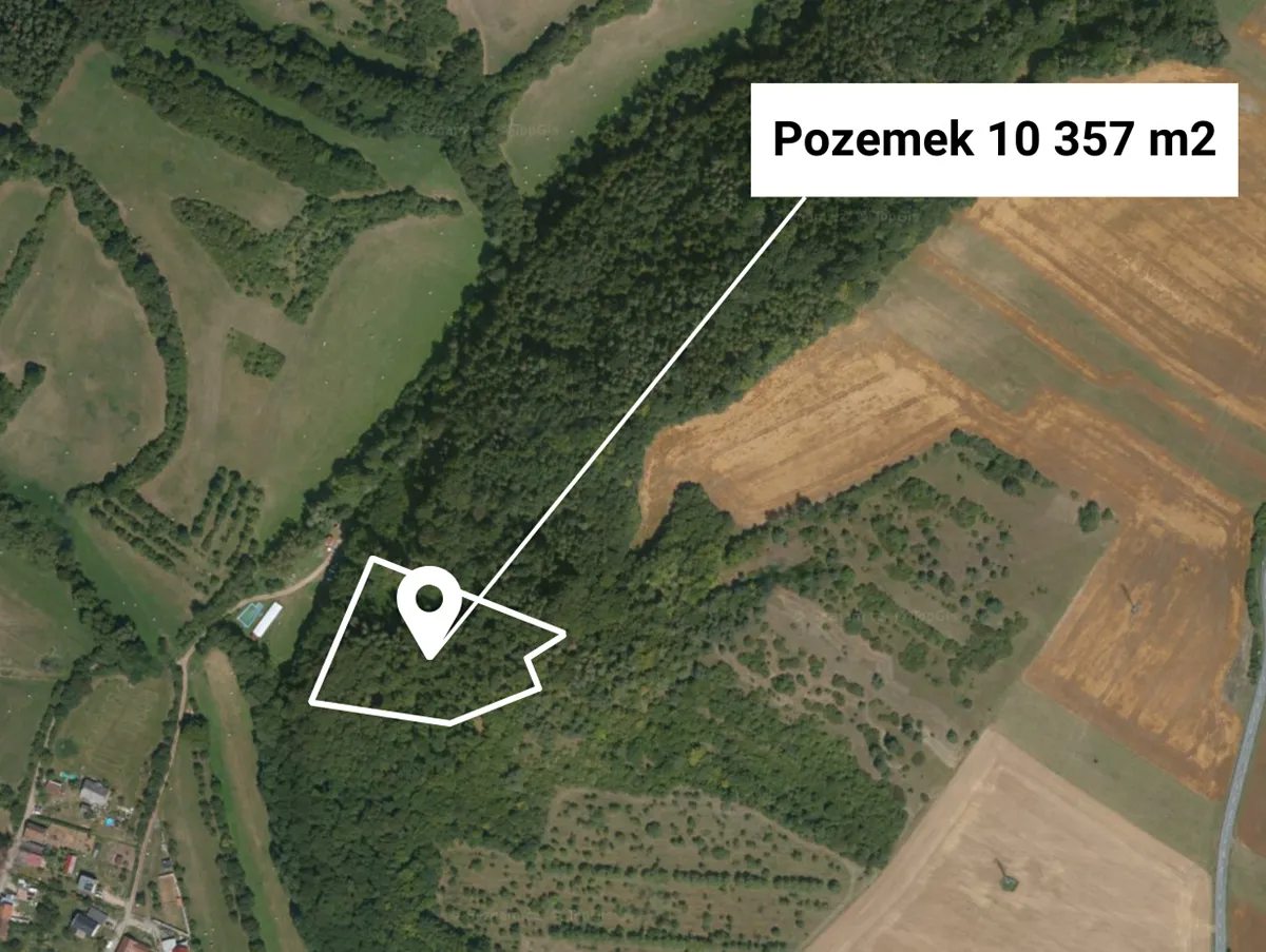 Prodej lesa 10357 m²